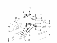Hinterabdeckung - Kotflügellappen