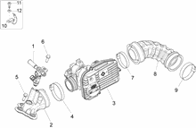 Drosselkörper - Einspritzdüse – Ansaugstutzen