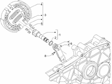 Hinterbremse - Bremsbackensatzen