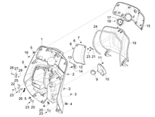 Vorderes Handschuhfach  - Schild-Rückseite