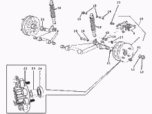Hintere Radaufhängung - Stoßdämpfer