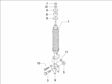 Hintere Radaufhängung - Stoßdämpfer