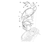 Schutzhelmgehäuse - Untersitz