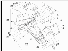 Hinterabdeckung - Kotflügellappen
