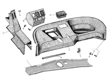 Engine securing part