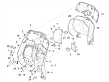 Vorderes Handschuhfach  - Schild-Rückseite