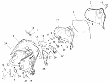 Vorderes Handschuhfach  - Schild-Rückseite