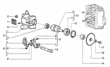 Einheit Zylinder-Kolben-Kolbenbolzen
