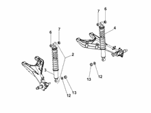 Hintere Radaufhängung - Stoßdämpfer