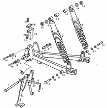 Schwinge - Stoßdämpfer