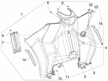 Vorderes Handschuhfach  - Schild-Rückseite