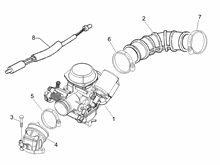 Vergaser, komplett - Ansaugstutzen