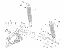 Hintere Radaufhängung - Stoßdämpfer