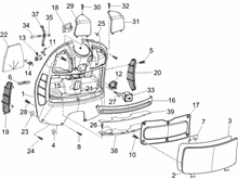 Vorderes Handschuhfach  - Schild-Rückseite