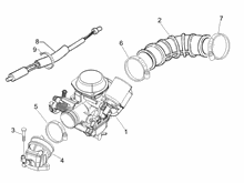 Vergaser, komplett - Ansaugstutzen