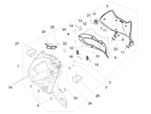 Vorderes Handschuhfach  - Schild-Rückseite