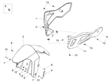 Vorderes Schutzblech-Stütze