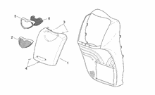 Rear headlight - Top box