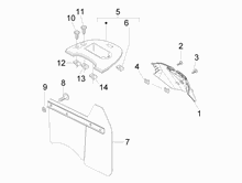 Hinterabdeckung - Kotflügellappen