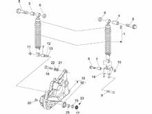 Hintere Radaufhängung - Stoßdämpfer