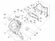 Vorderes Handschuhfach  - Schild-Rückseite
