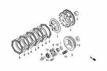 Einheit Zylinder-Kolben-Kolbenbolzen