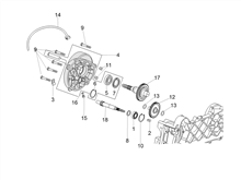 Abtriebsriemenscheibewelle