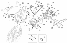 Vorderes Schutzblech-Stütze