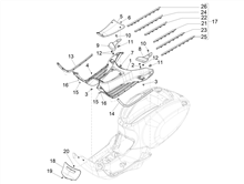 Mittlere Verklaidung - Fußraster