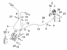Bremschlauchen - Bremszangen