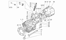 Zylinderkopf und Ventile