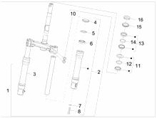 Hintere Radaufhängung/Federung - Stoßdämpfer