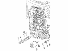 Schwungraddeckel - Ölfilter
