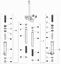 Vordere Radaufhängung/Federung - Stoßdämpfer