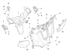 Vorderes Handschuhfach  - Schild-Rückseite