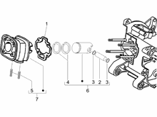 Einheit Zylinder-Kolben-Kolbenbolzen