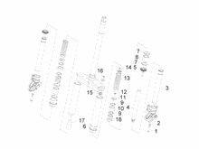 Hintere Radaufhängung/Federung - Stoßdämpfer