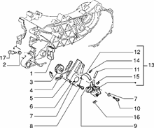 Befestigung schaltsegment