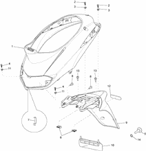 Hinterabdeckung - Kotflügellappen