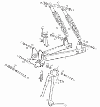 Schwinge - Stoßdämpfer