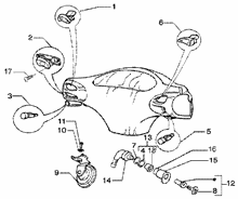 Stoßdämpfer hinten
