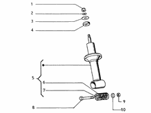 Stoßdämpfer hinten