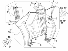 Vorderes Handschuhfach  - Schild-Rückseite