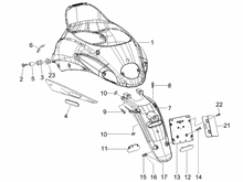 Hinterabdeckung - Kotflügellappen