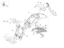 Hinteres schutzblech