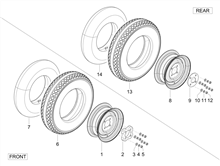 Vordere Radaufhängung/Federung - Stoßdämpfer