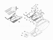 Mittlere Verklaidung - Fußraster
