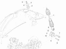 Hintere Radaufhängung - Stoßdämpfer