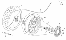 Hinterrad Scheibenbremse