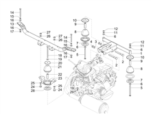 Mittlere Verklaidung - Fußraster